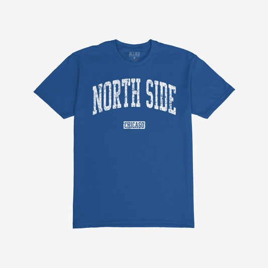 North Side Chicago T-shirt Short Sleeve Royal Blue by Strange Allies