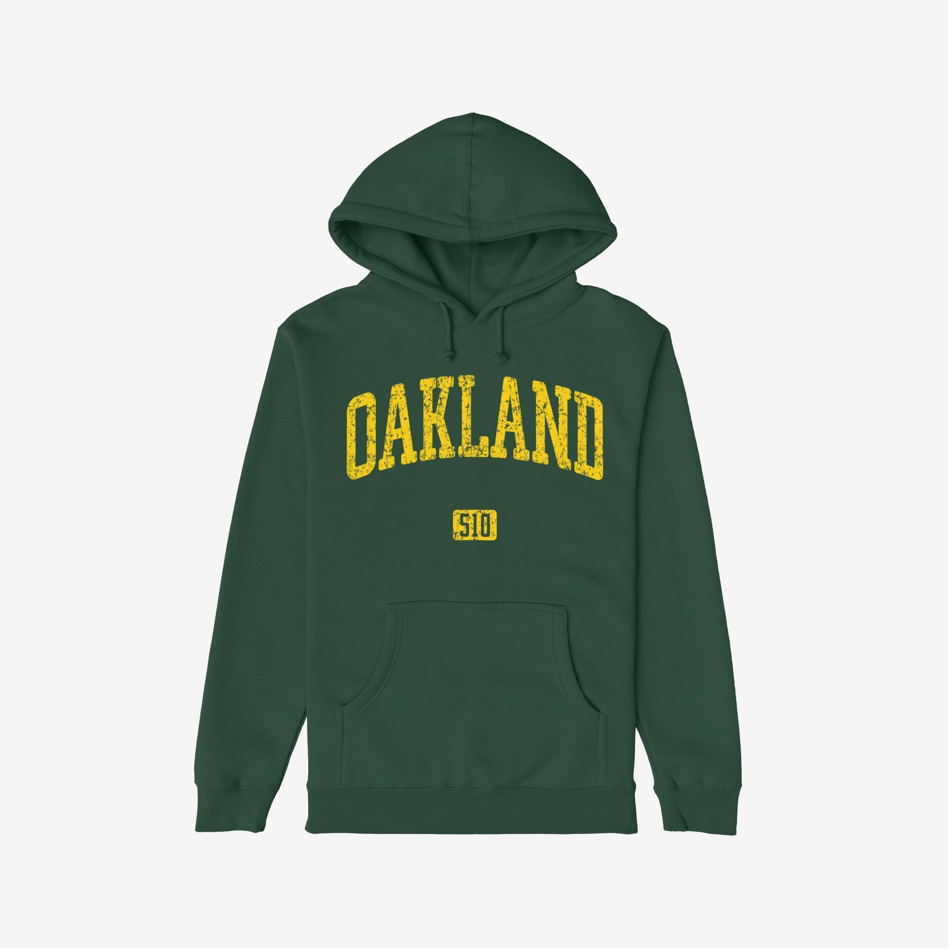 Oakland 510 Hoodie Dark Green by Strange Allies