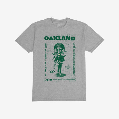 Oakland Punk T-shirt Heather Gray by Strange Allies