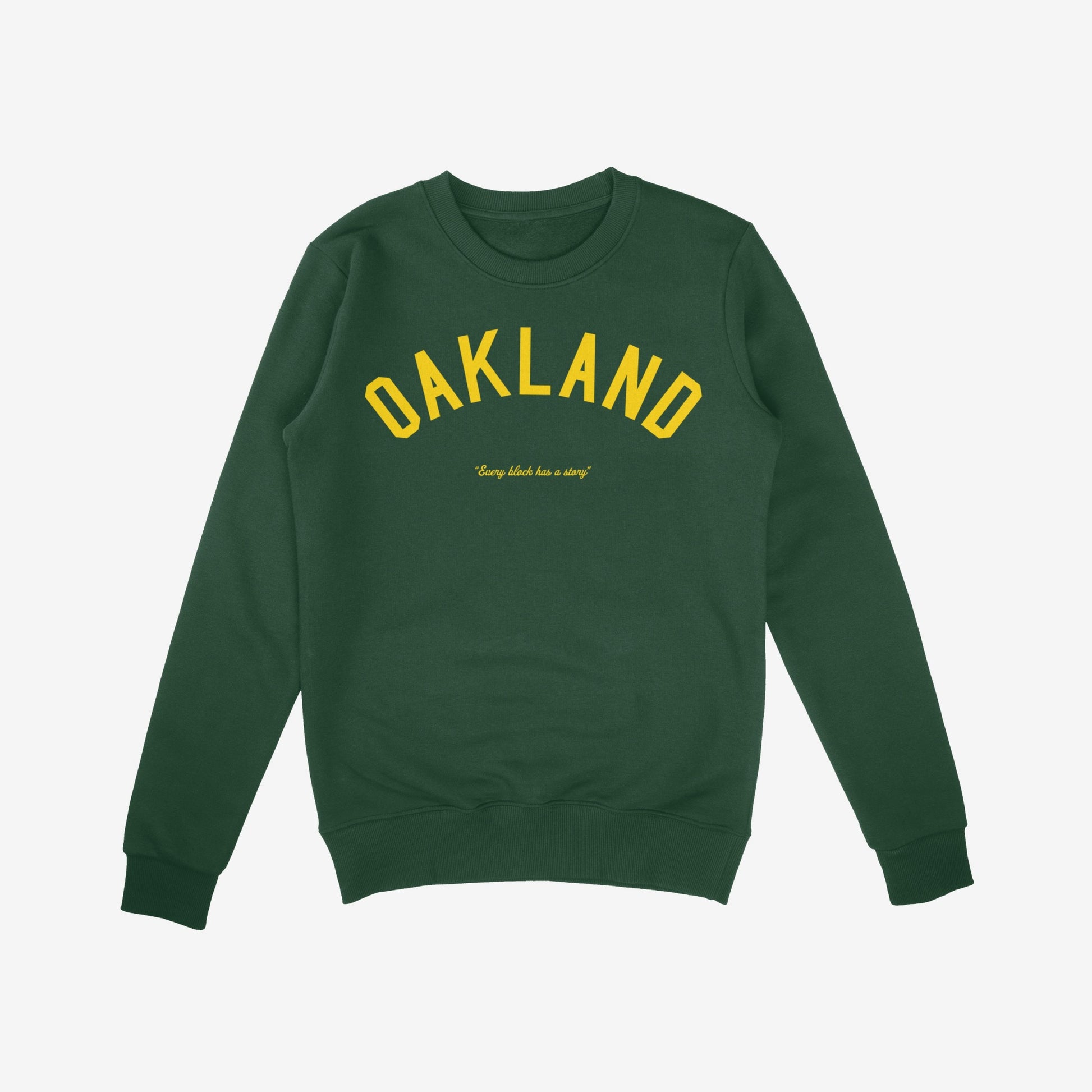 Oakland Story Sweatshirt Dark Green by Strange Allies