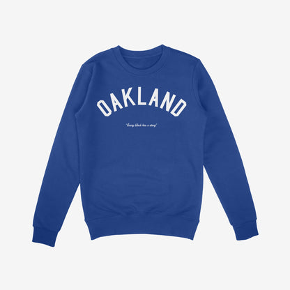 Oakland Story Sweatshirt Royal Blue by Strange Allies