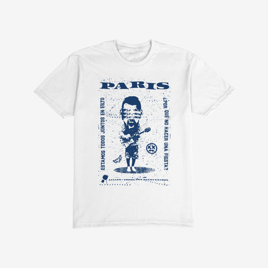 Paris Punk T-shirt White by Strange Allies