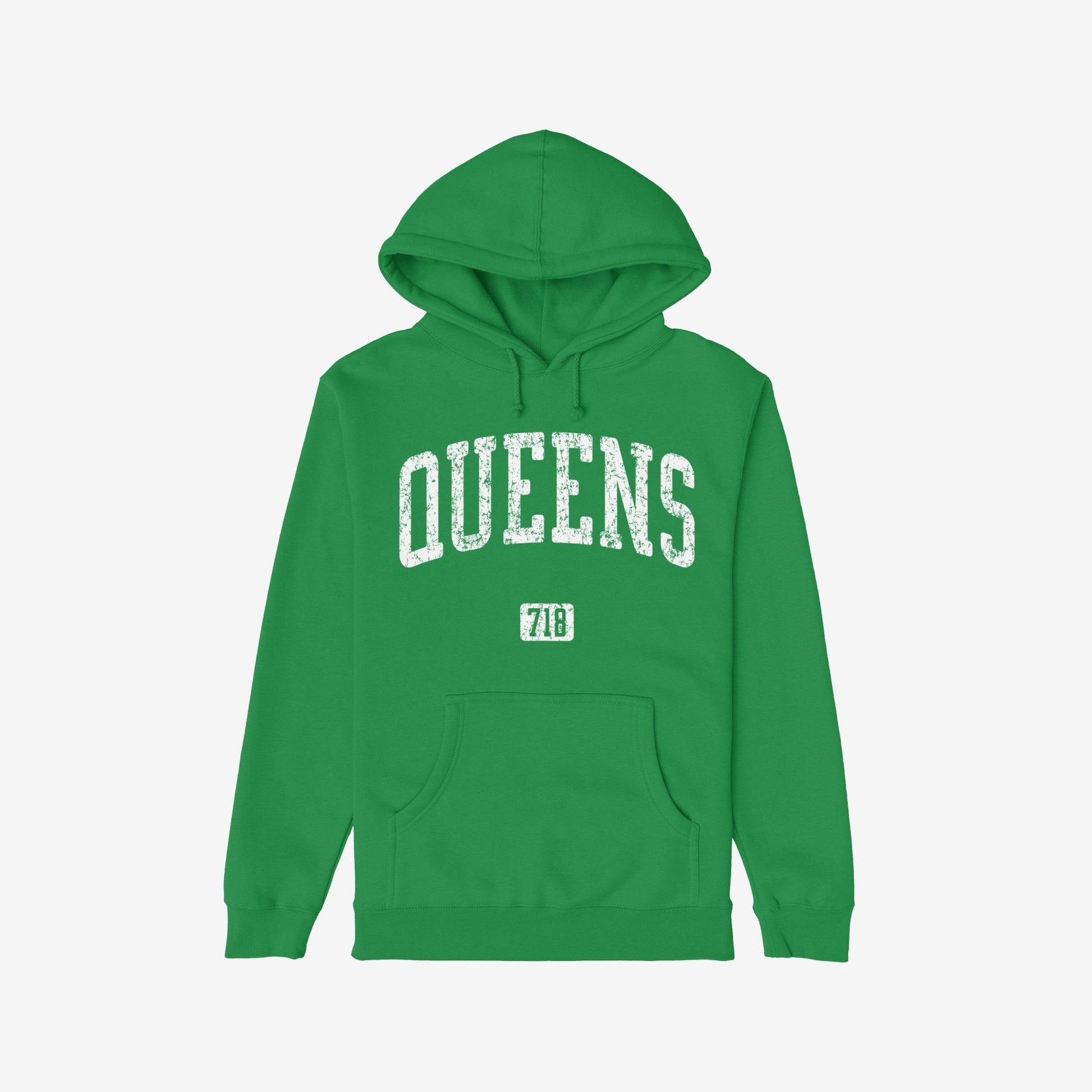 Queens 718 Hoodie Kelly Green by Strange Allies