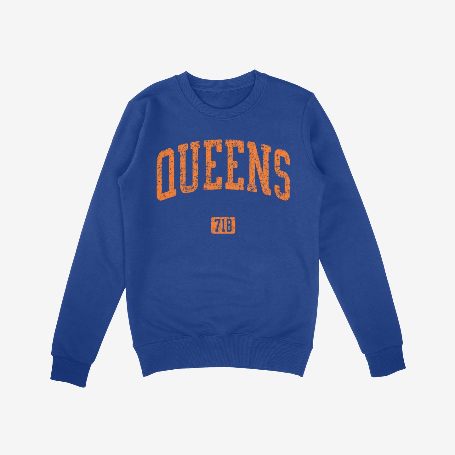 Queens 718 Sweatshirt Royal Blue by Strange Allies