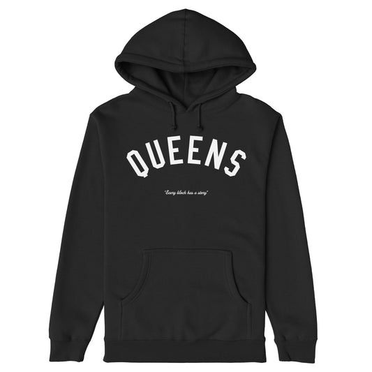 Queens Story Hoodie Black by Strange Allies