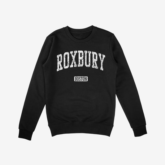 Roxbury Boston Sweatshirt Black by Strange Allies