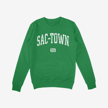 Sac-Town 916 Sweatshirt Kelly Green by Strange Allies