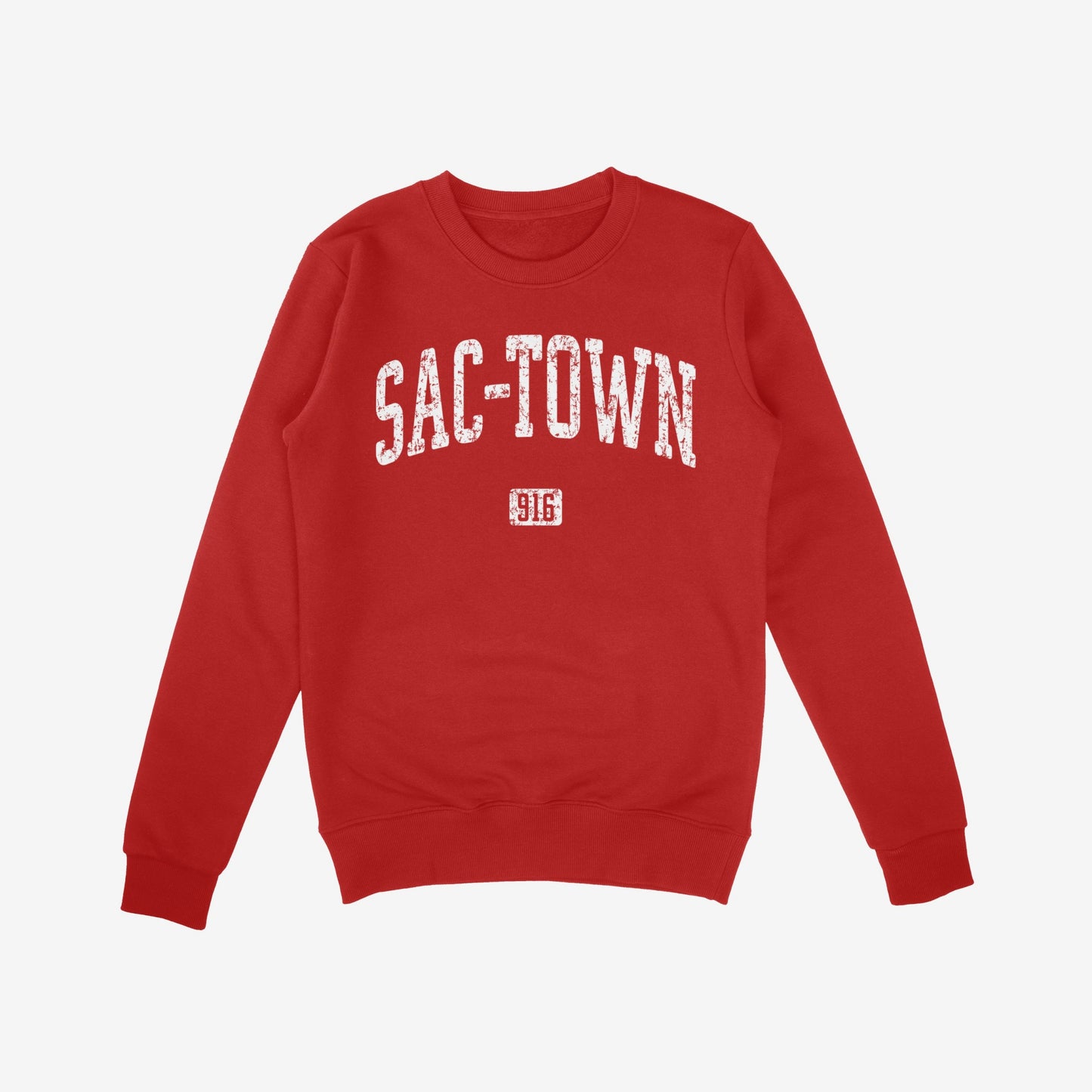 Sac-Town 916 Sweatshirt Red by Strange Allies