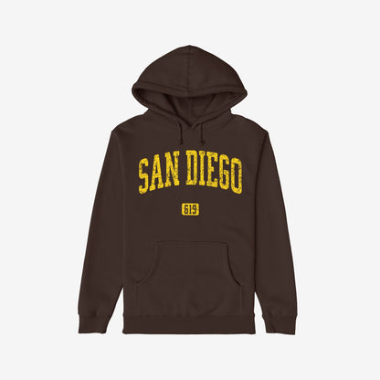 San Diego 619 Hoodie Brown by Strange Allies