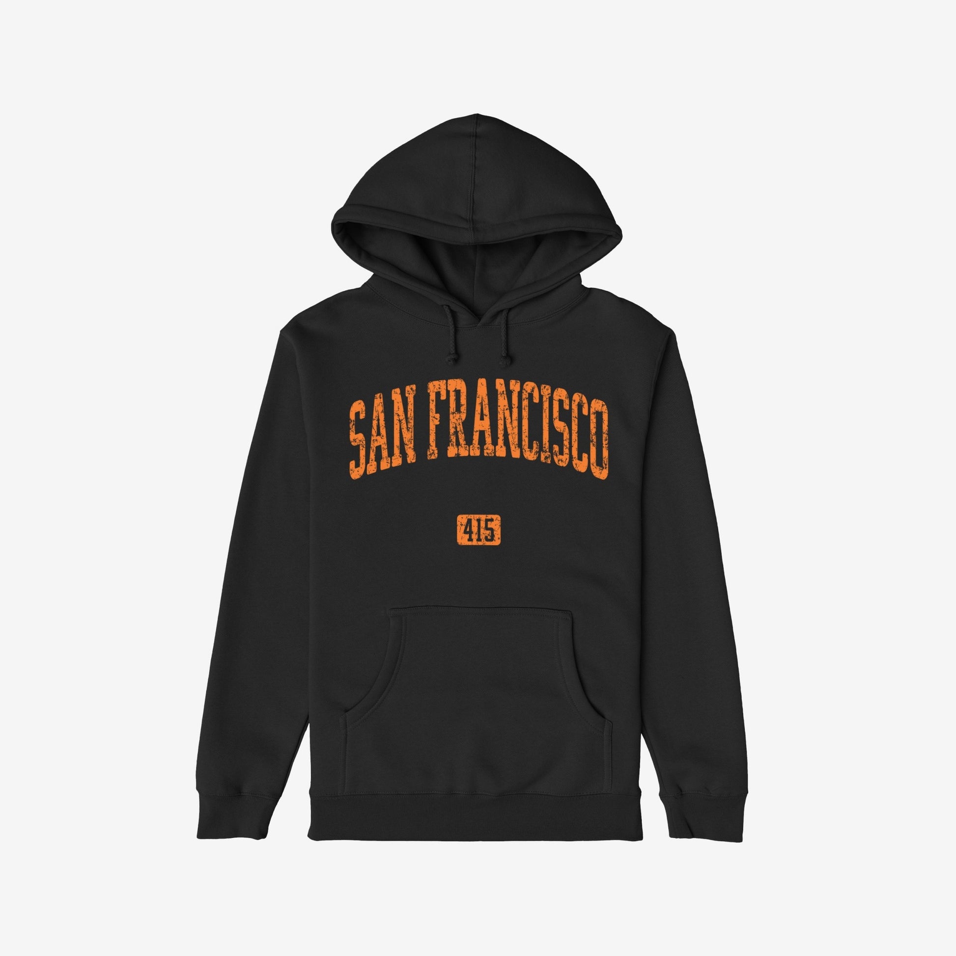 San Francisco 415 Hoodie Black by Strange Allies