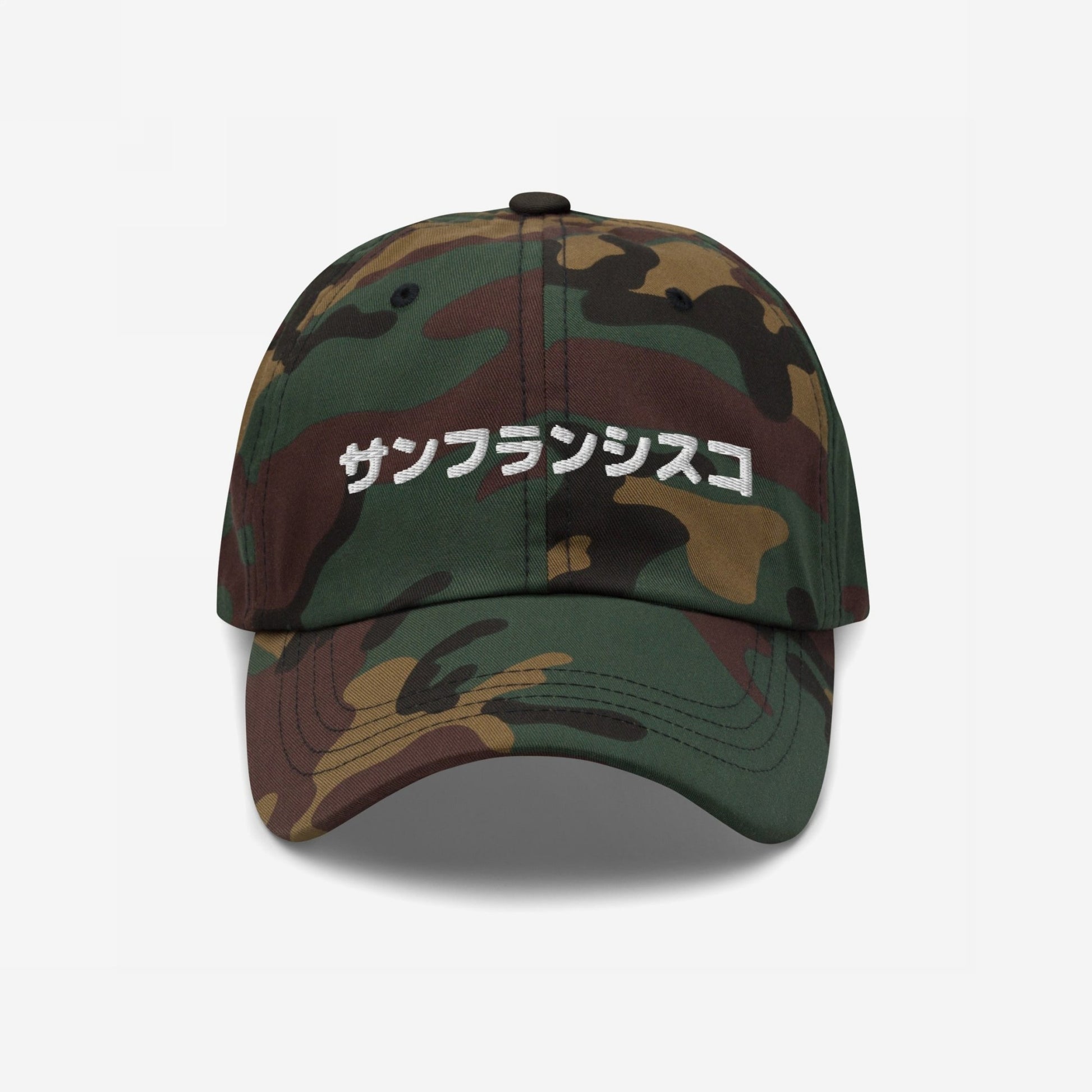 San Francisco Japanese Hat Dad Hat Camo by Strange Allies