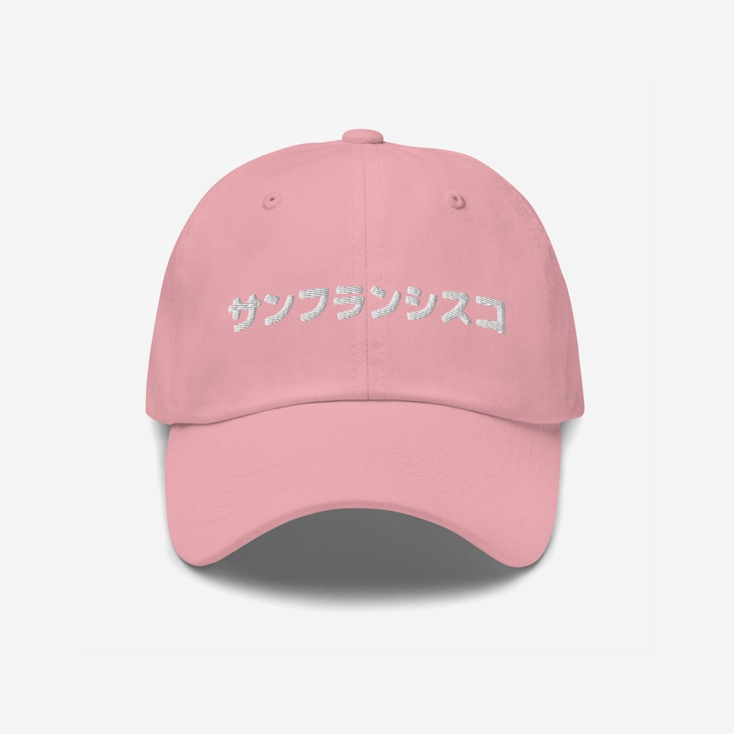 San Francisco Japanese Hat Dad Hat Pink by Strange Allies