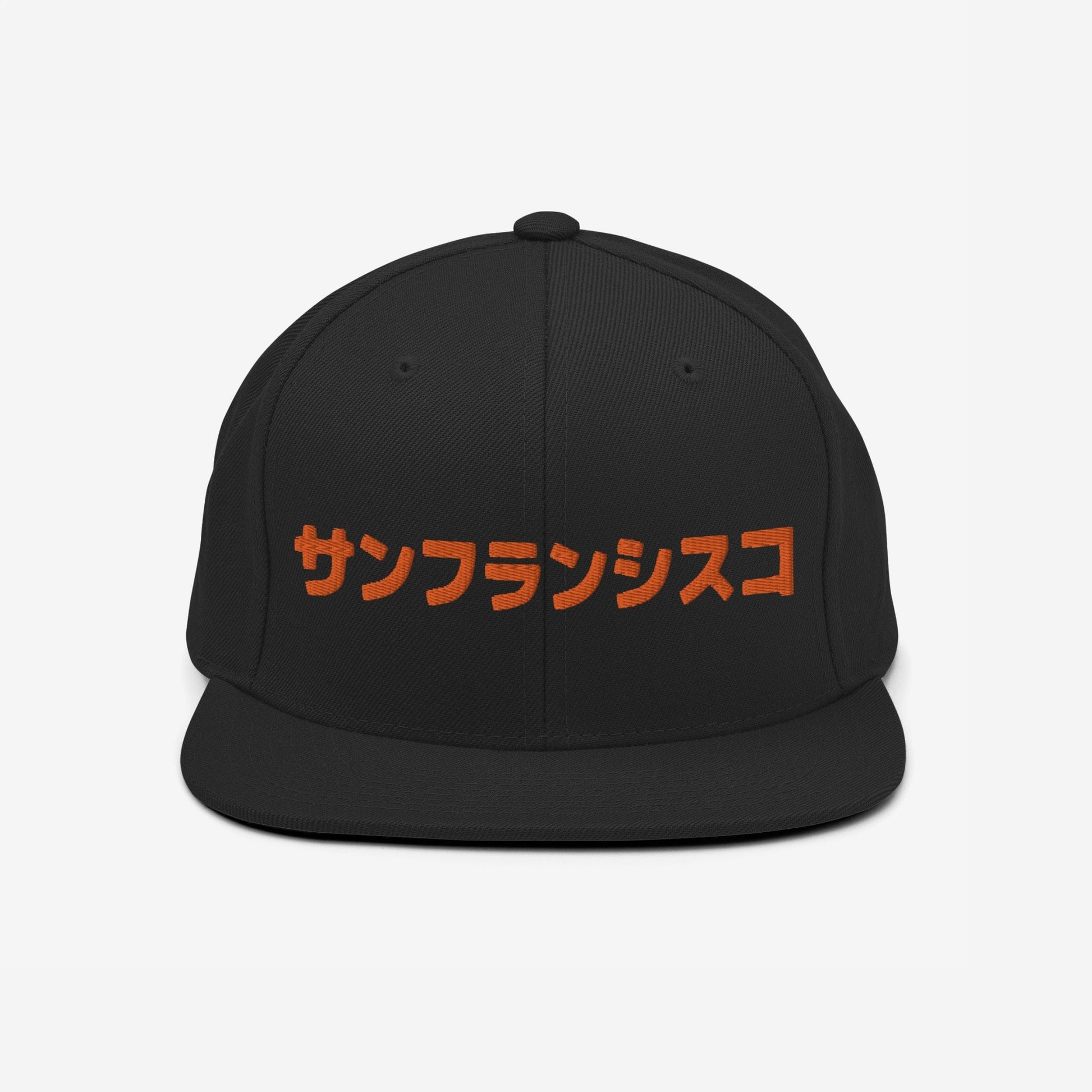 San Francisco Japanese Hat Snapback Hat Black by Strange Allies