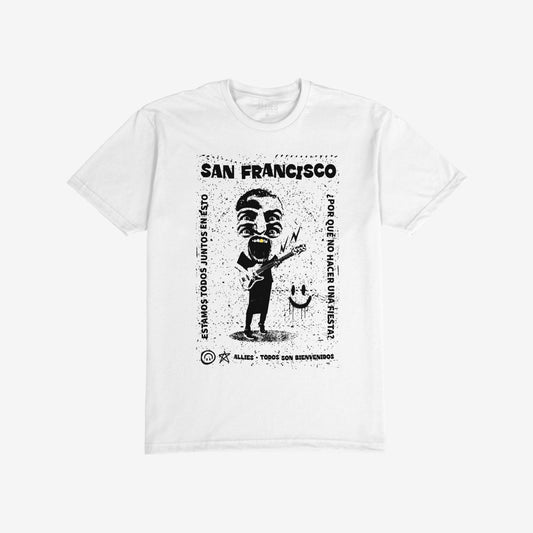 San Francisco Punk T-shirt White by Strange Allies