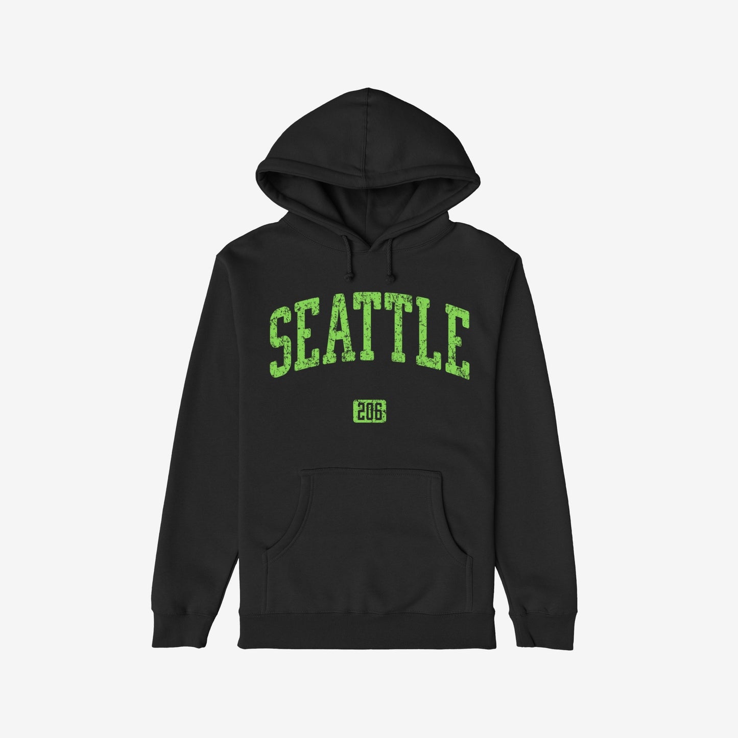 Seattle 206 Hoodie Black by Strange Allies