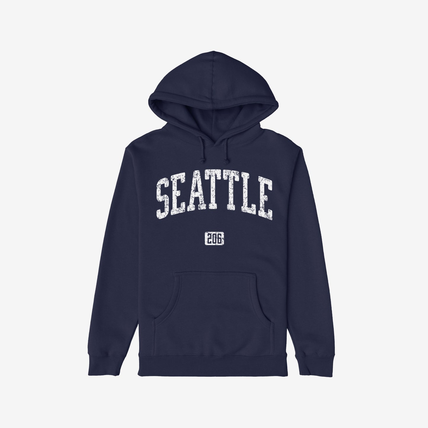 Seattle 206 Hoodie Navy Blue by Strange Allies