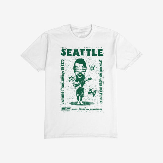 Seattle Punk T-shirt White by Strange Allies