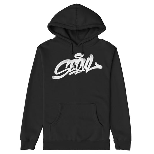 Seoul Handstyle Hoodie Black by Strange Allies