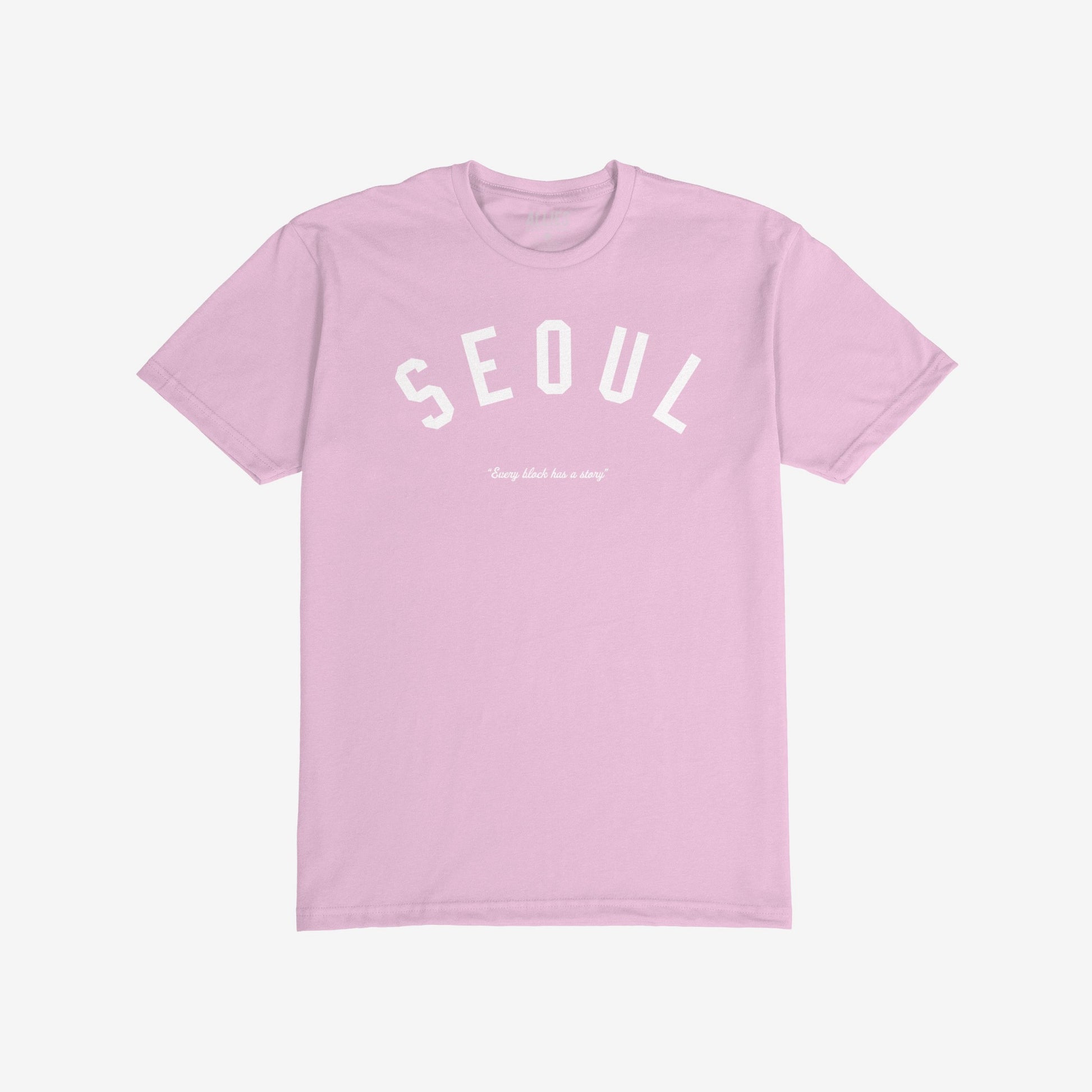 Seoul Story T-shirt Short Sleeve Pink by Strange Allies