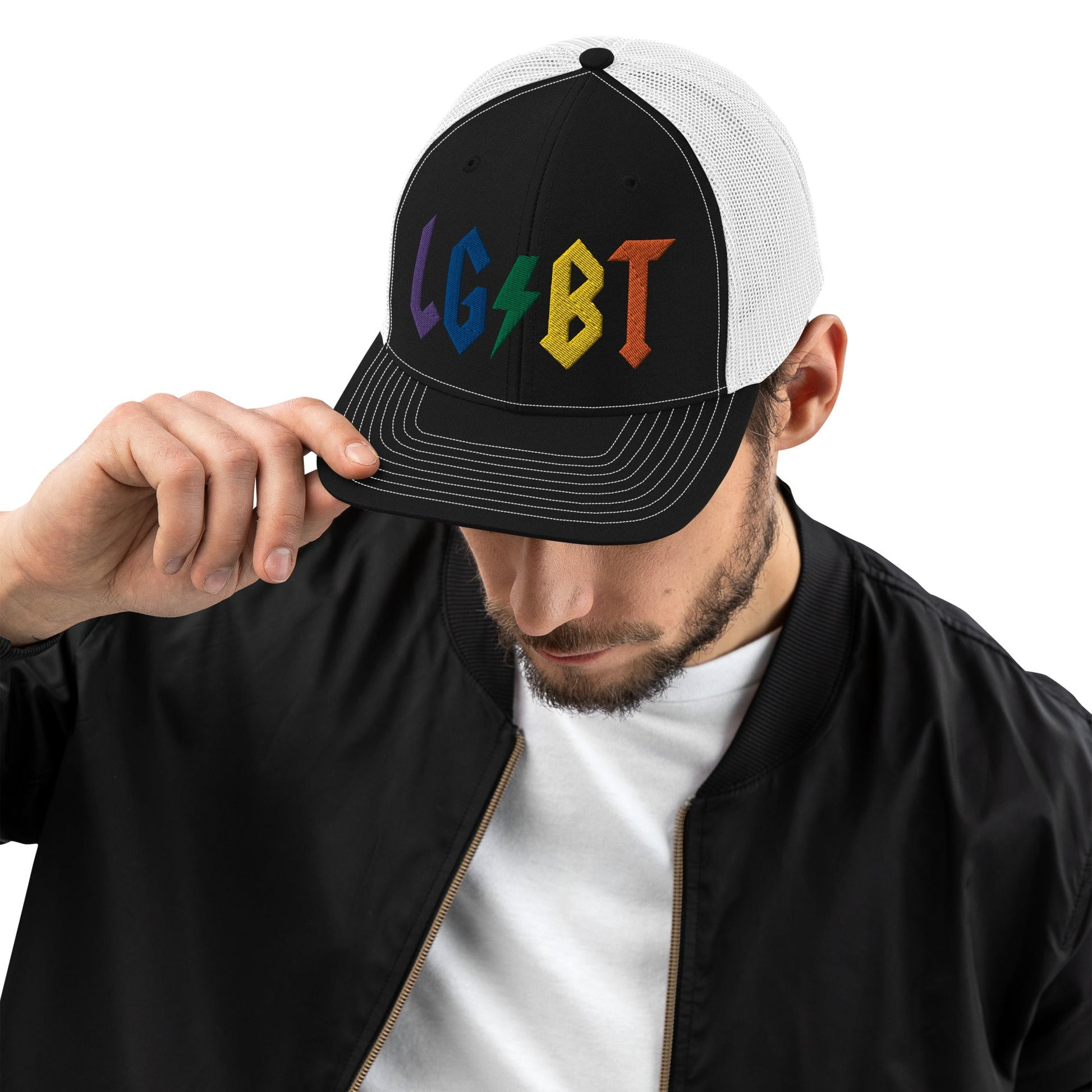 Gray LGBTQ Rocks Hat Strange Allies