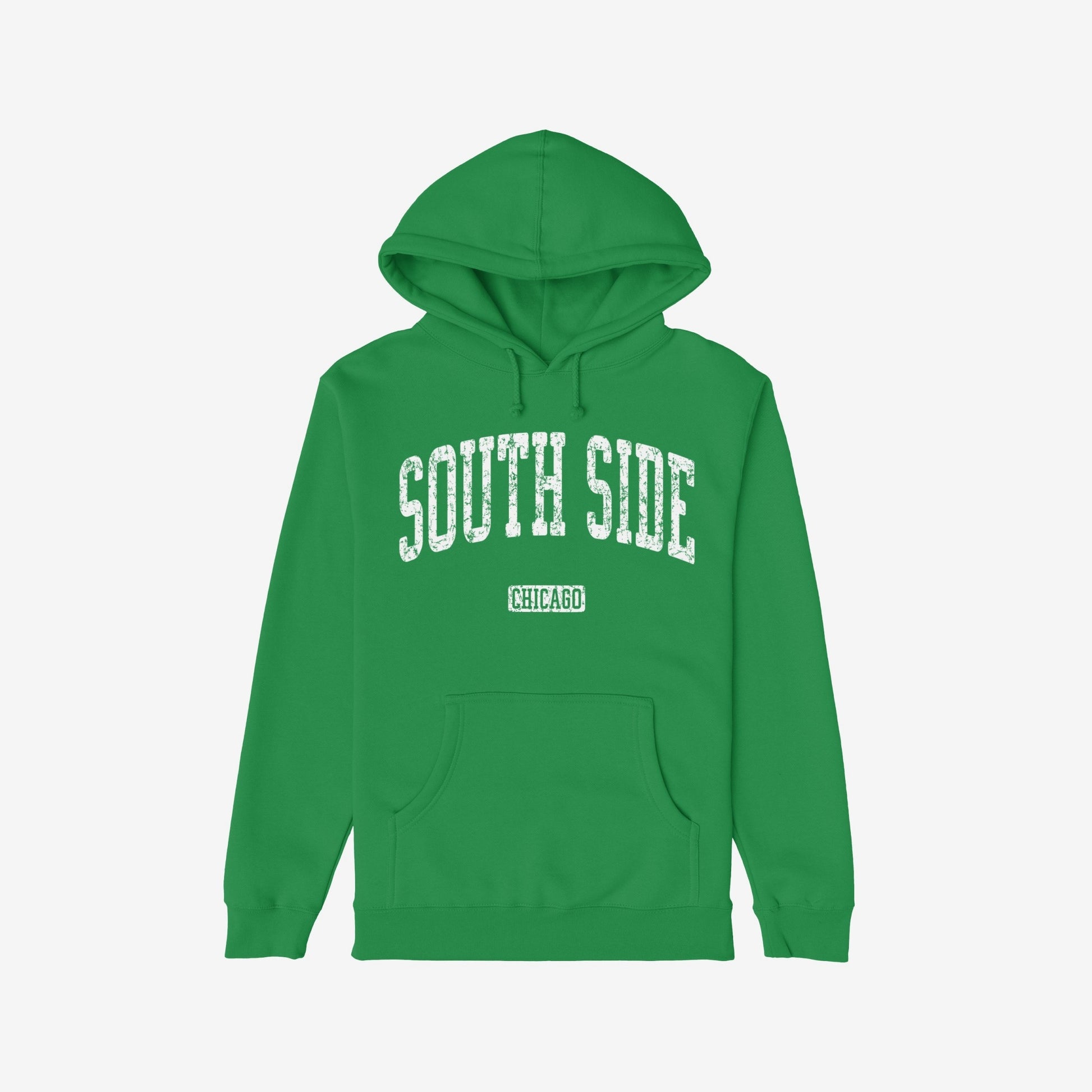 South Side Chicago Hoodie Kelly Green by Strange Allies