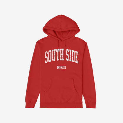 South Side Chicago Hoodie Red by Strange Allies