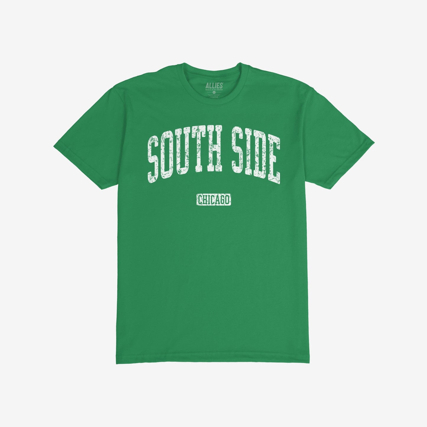 South Side Chicago T-shirt Short Sleeve Kelly Green by Strange Allies