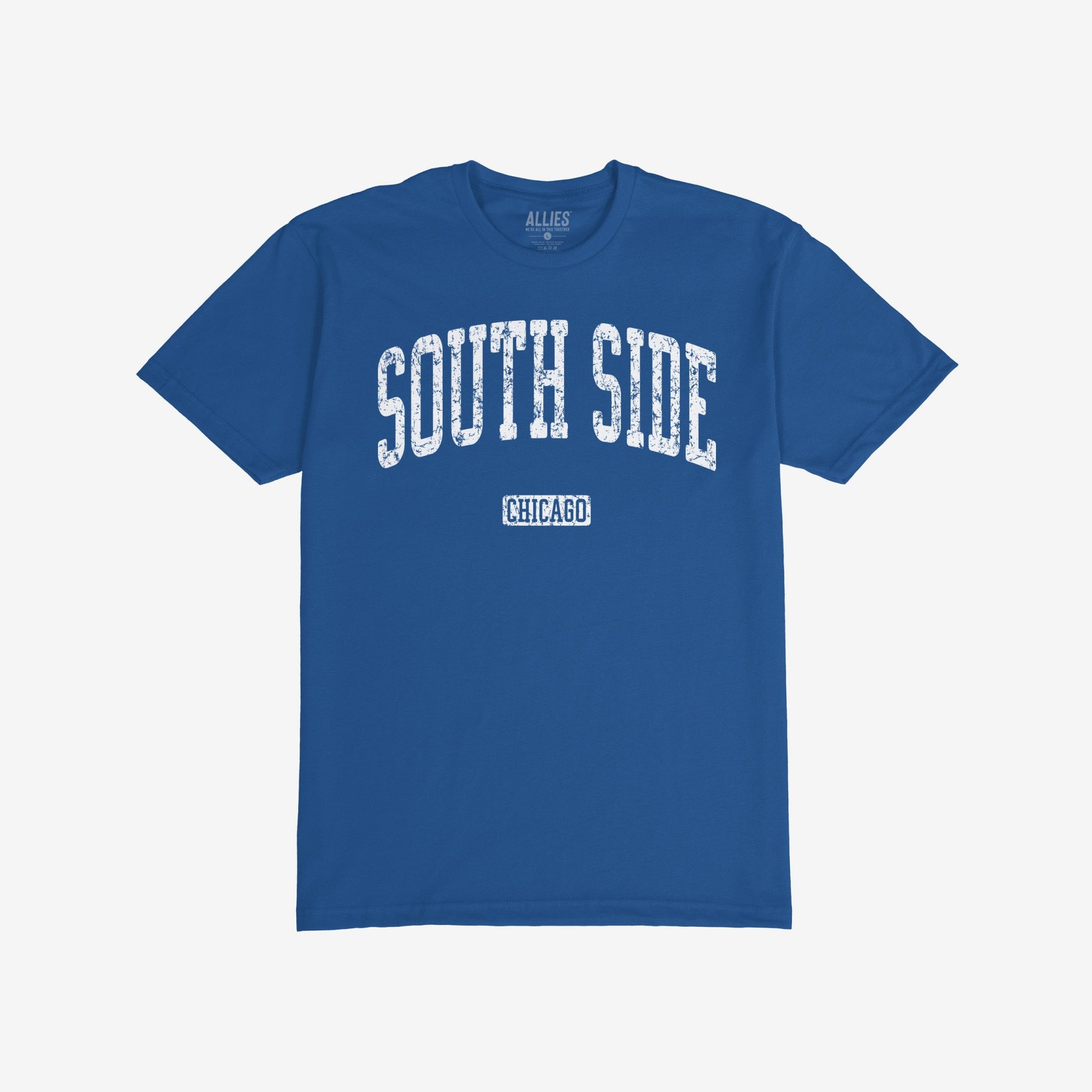 South Side Chicago T-shirt Short Sleeve Royal Blue by Strange Allies