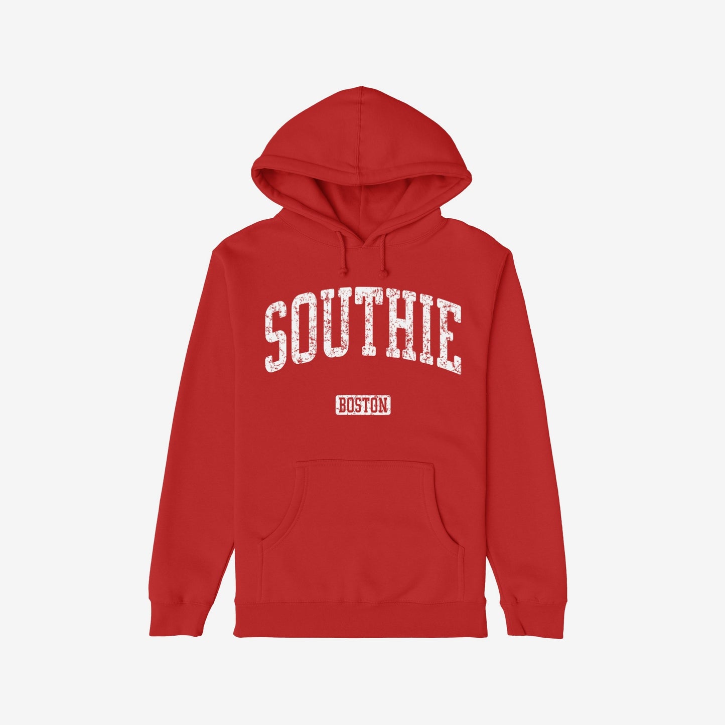 Southie Boston Hoodie Red by Strange Allies