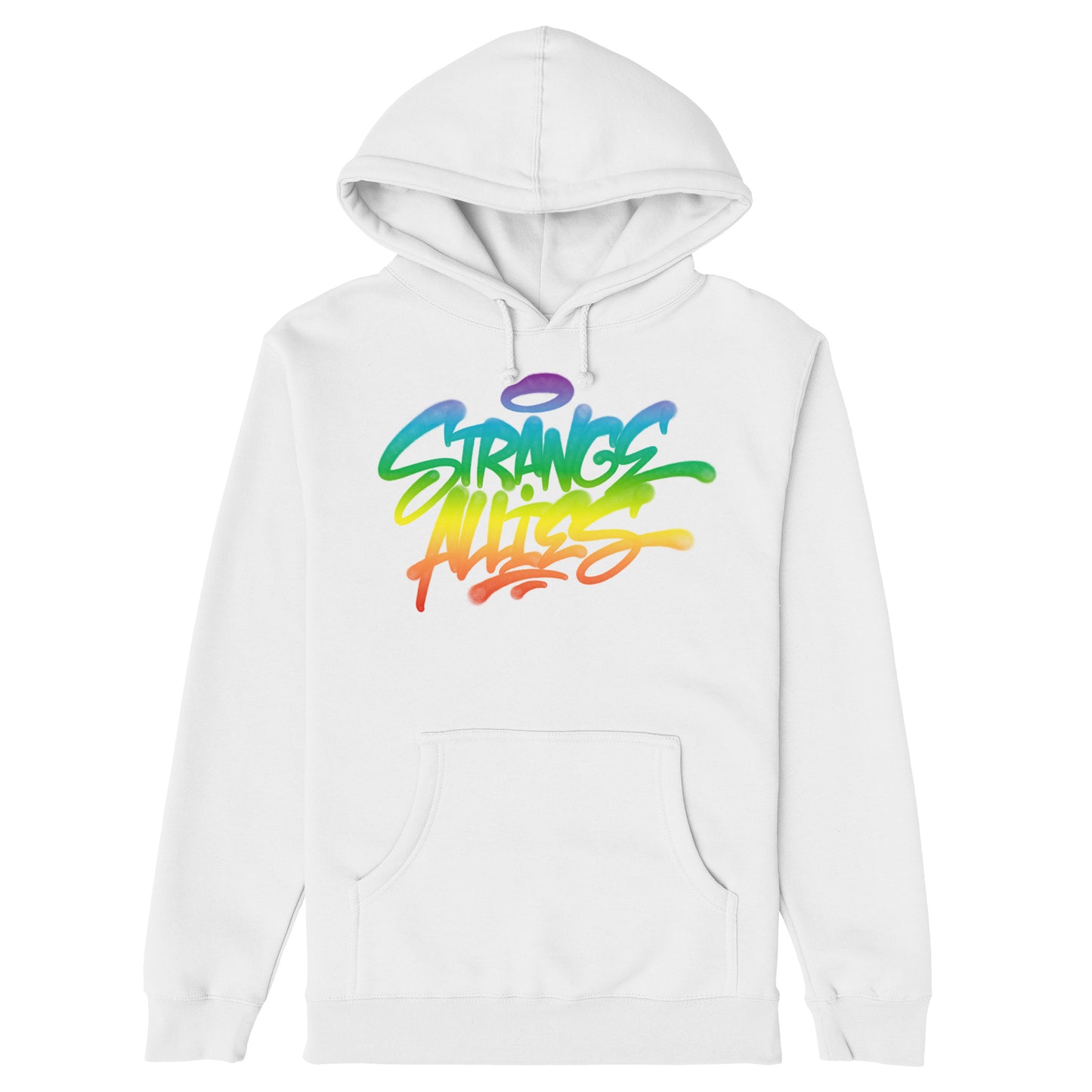 Strange Allies Rainbow Handstyle Hoodie