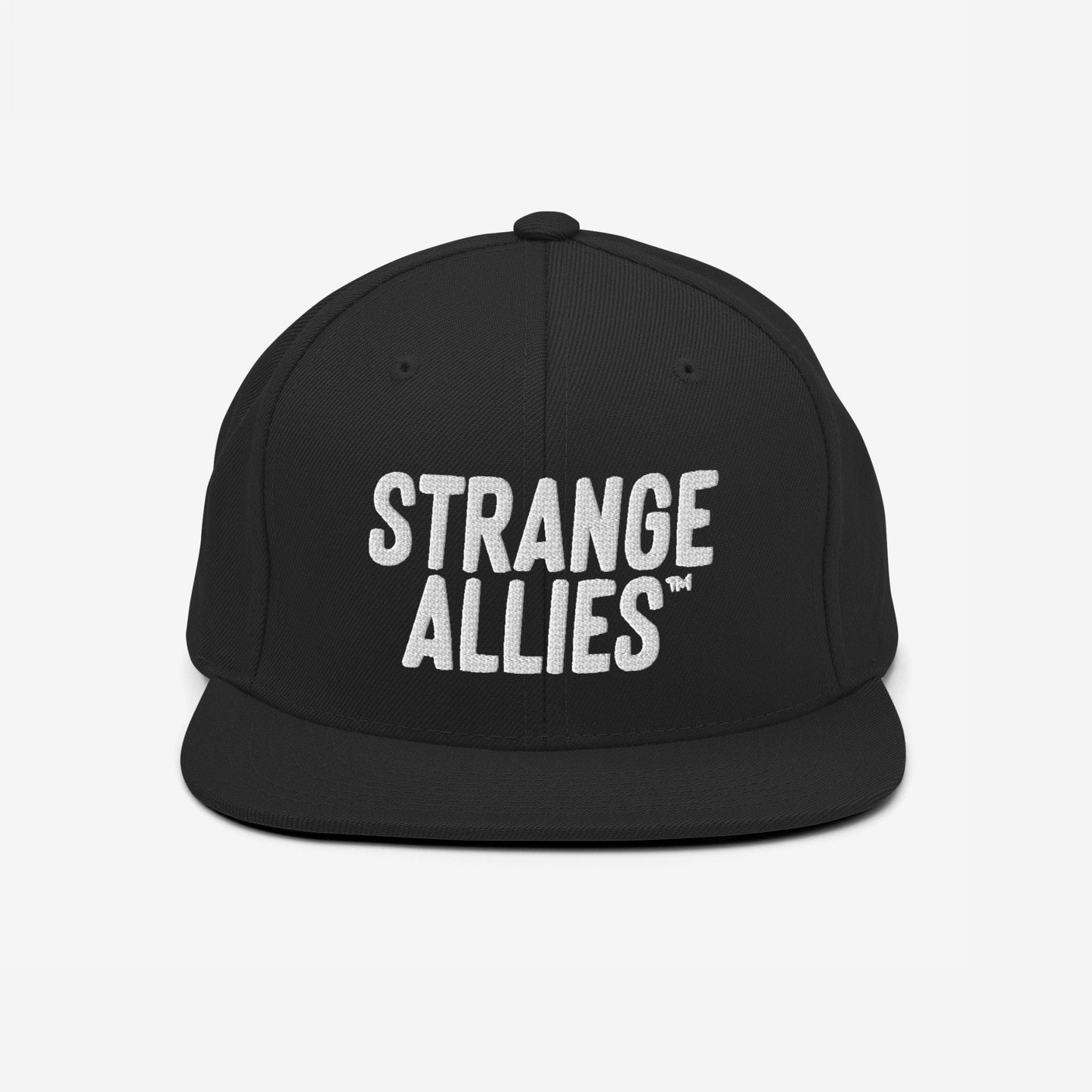 Strange Allies Hat Snapback Hat Black by Strange Allies