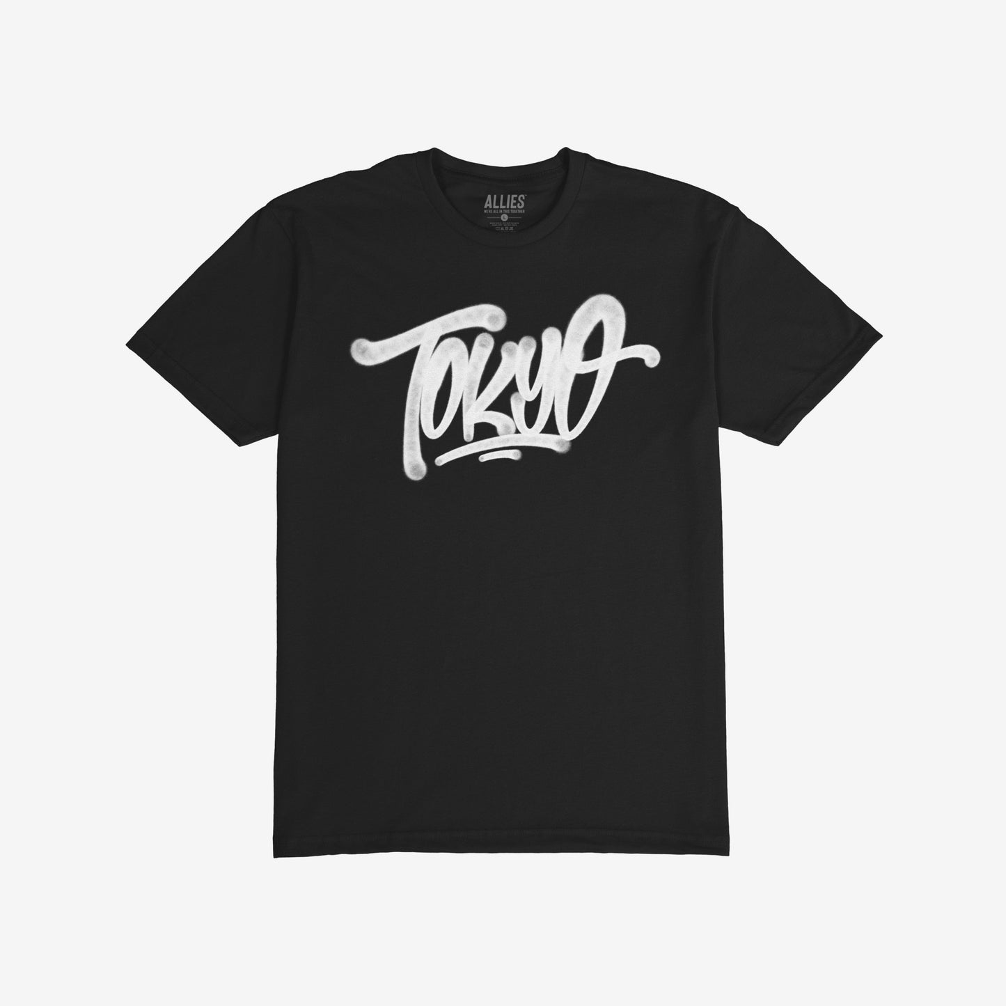 Tokyo Handstyle T-shirt Short Sleeve Black by Strange Allies