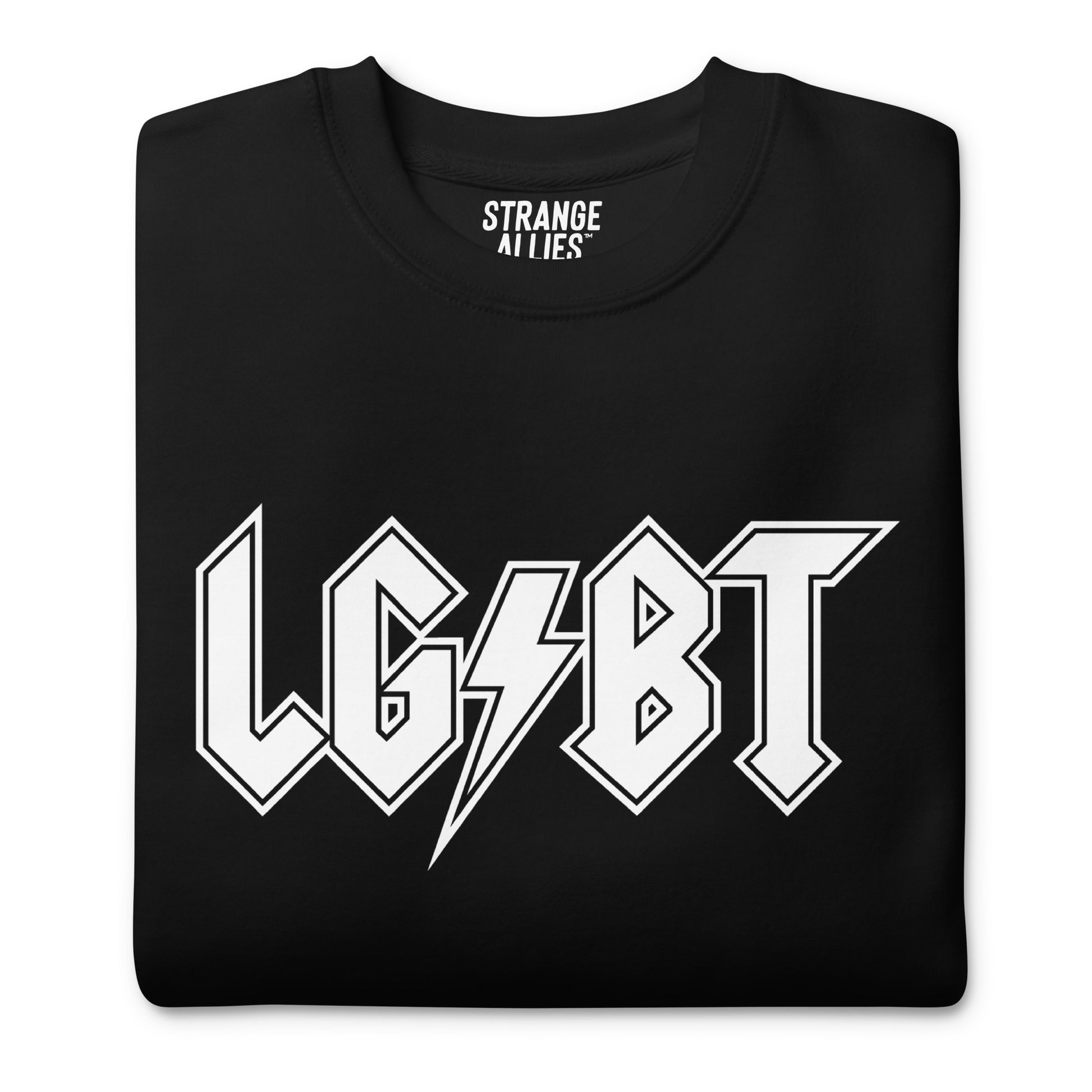 Lavender LGBTQ Rocks Sweatshirt Strange Allies