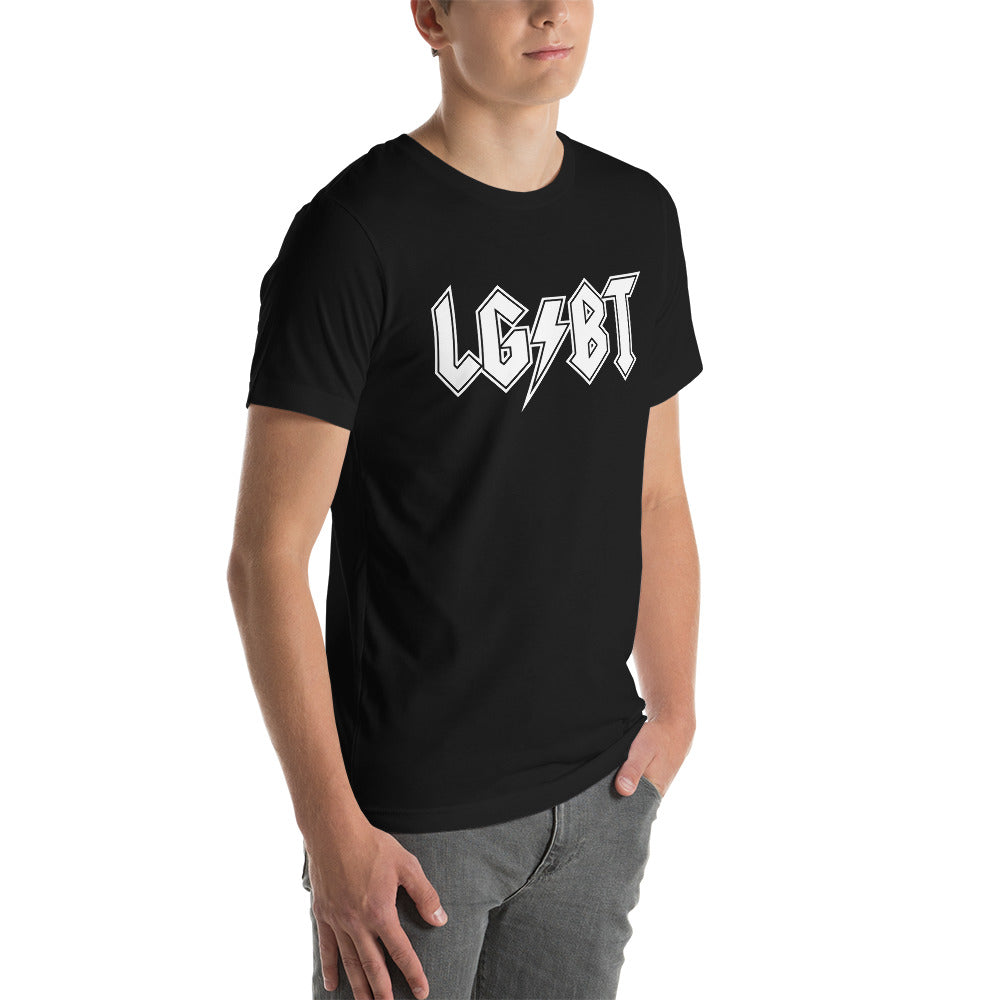 Rosy Brown LGBTQ Rocks T-shirt Strange Allies