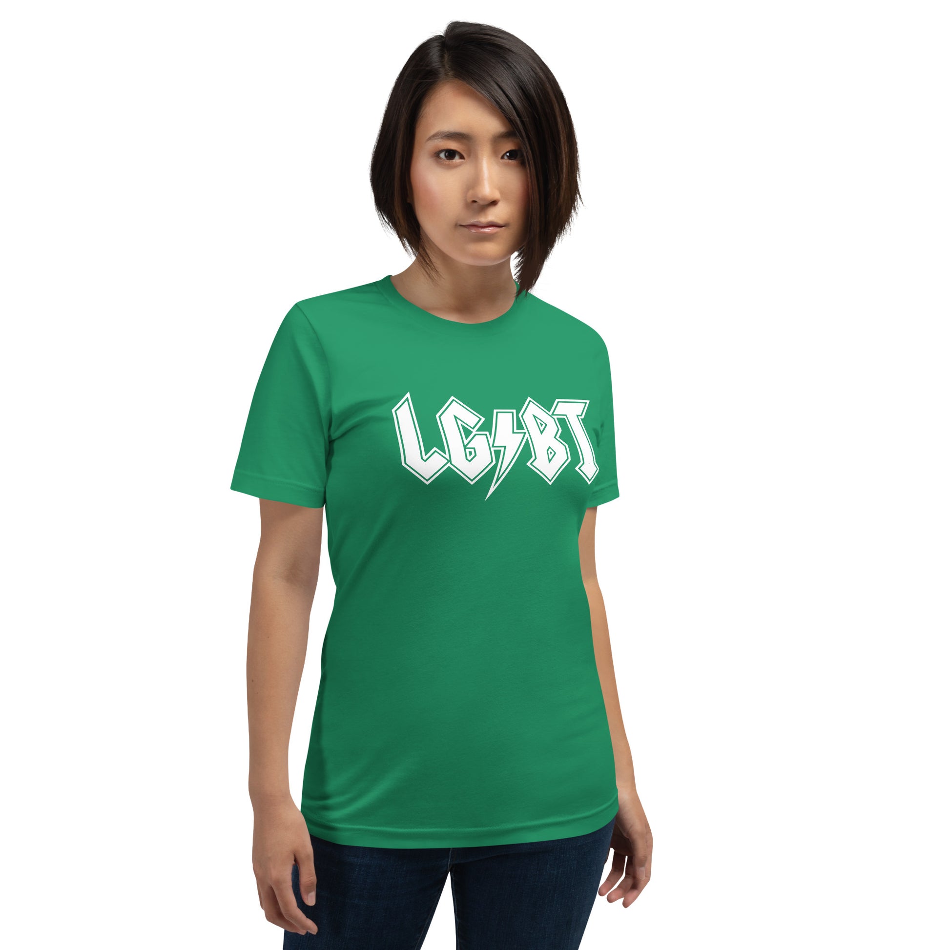 Sea Green LGBTQ Rocks T-shirt Strange Allies