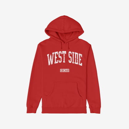 West Side Chicago Hoodie Red by Strange Allies