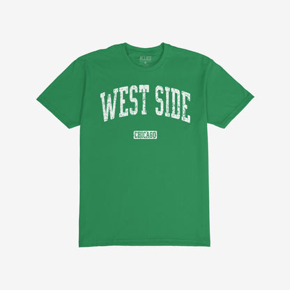 West Side Chicago T-shirt Short Sleeve Kelly Green by Strange Allies