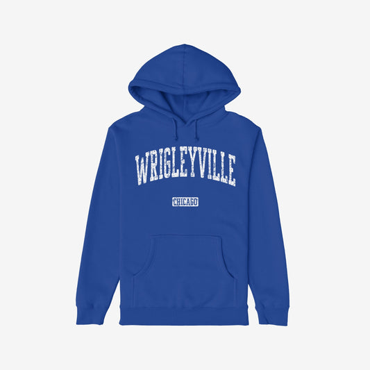 Wrigleyville Chicago Hoodie Royal Blue by Strange Allies